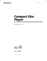 Sony CDP-CA80ES - Owners Manual 